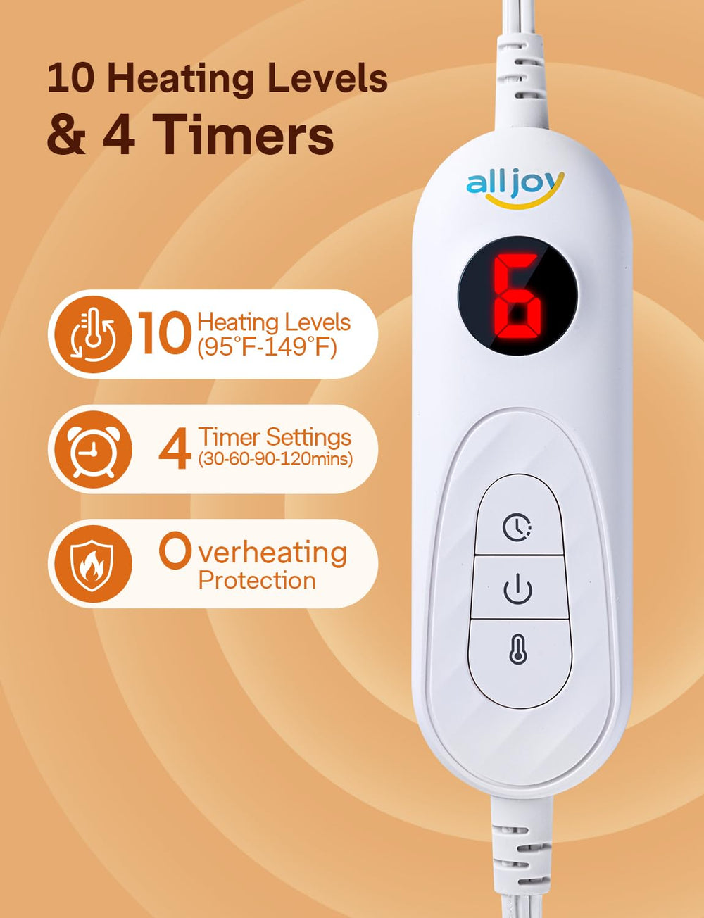 ALLJOY moist and dry heat options for versatile comfort.