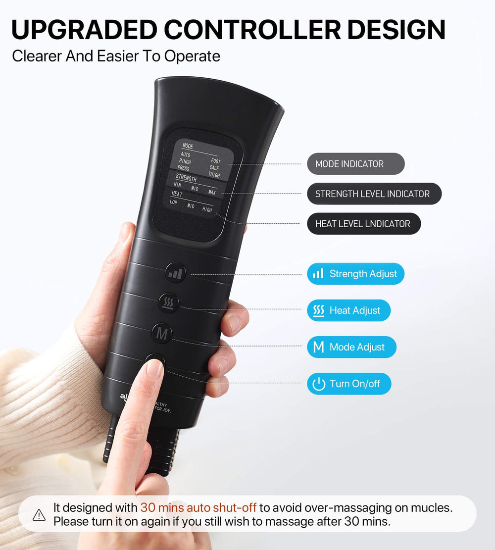 ALLJOY leg massager auto shut-off enhances safety during use