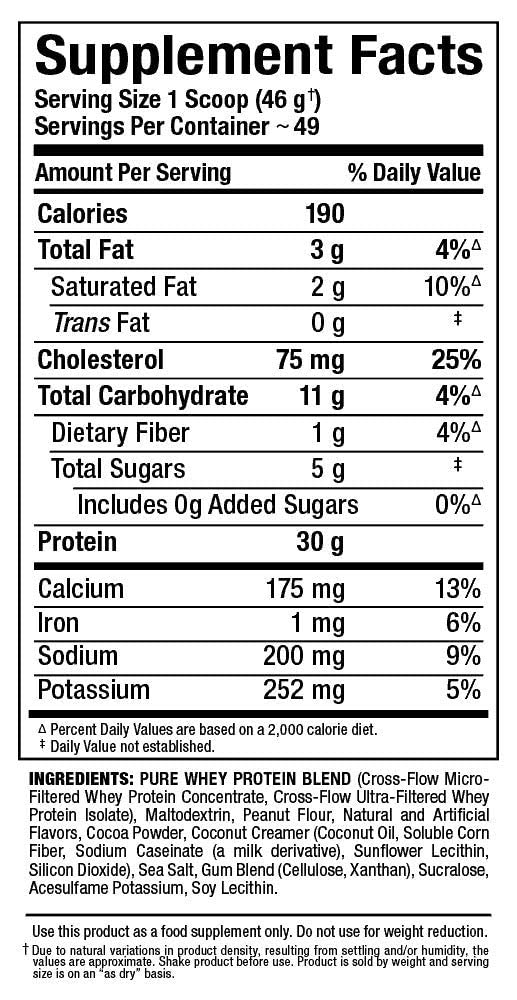 ALLMAX ALLWHEY Chocolate Peanut Butter nutty aroma shown.