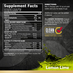 AllMAX Carbion+ Lemon Lime scoop beside powder for easy serving.
