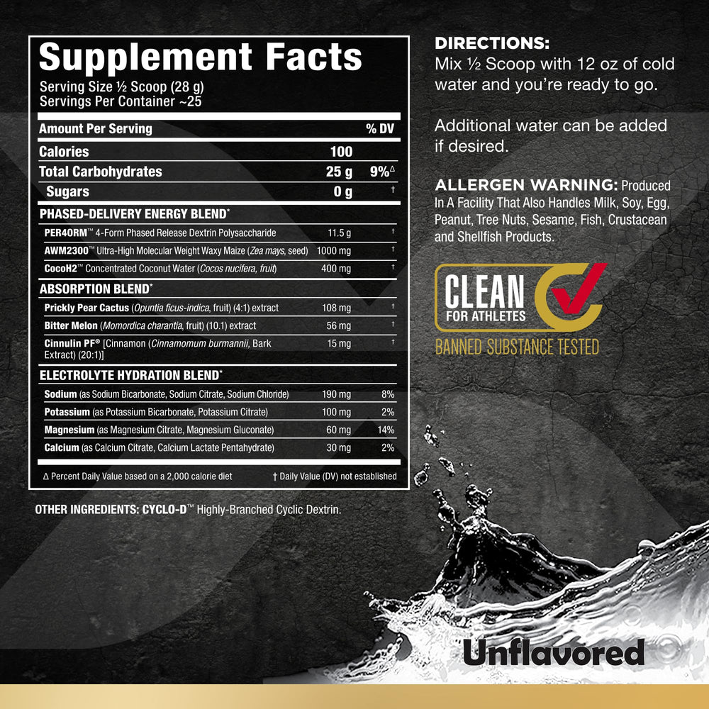 ALLMAX CARBION+ bottle pouring mix for clear, refreshing hydration during training.