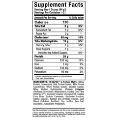 Allmax HEXAPRO 25g protein label highlights quick recovery potential