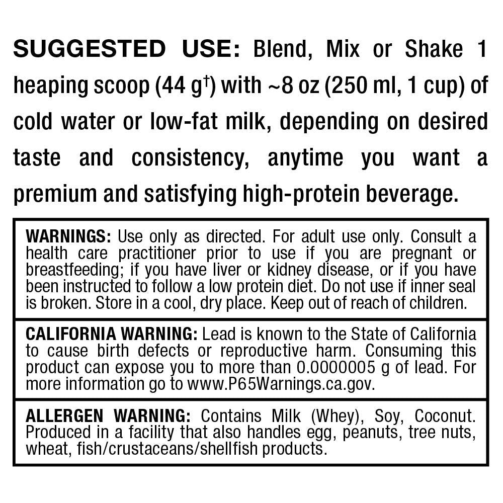 52 servings listed on the label for ALLMAX HEXAPRO French Vanilla canister.