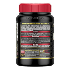 Allmax HEXAPRO gym bag with powder and scoop ready for workouts