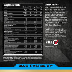 ALLMAX Impact Pump Xtreme label closeup shows clean energy ingredients and sugar-free formula.