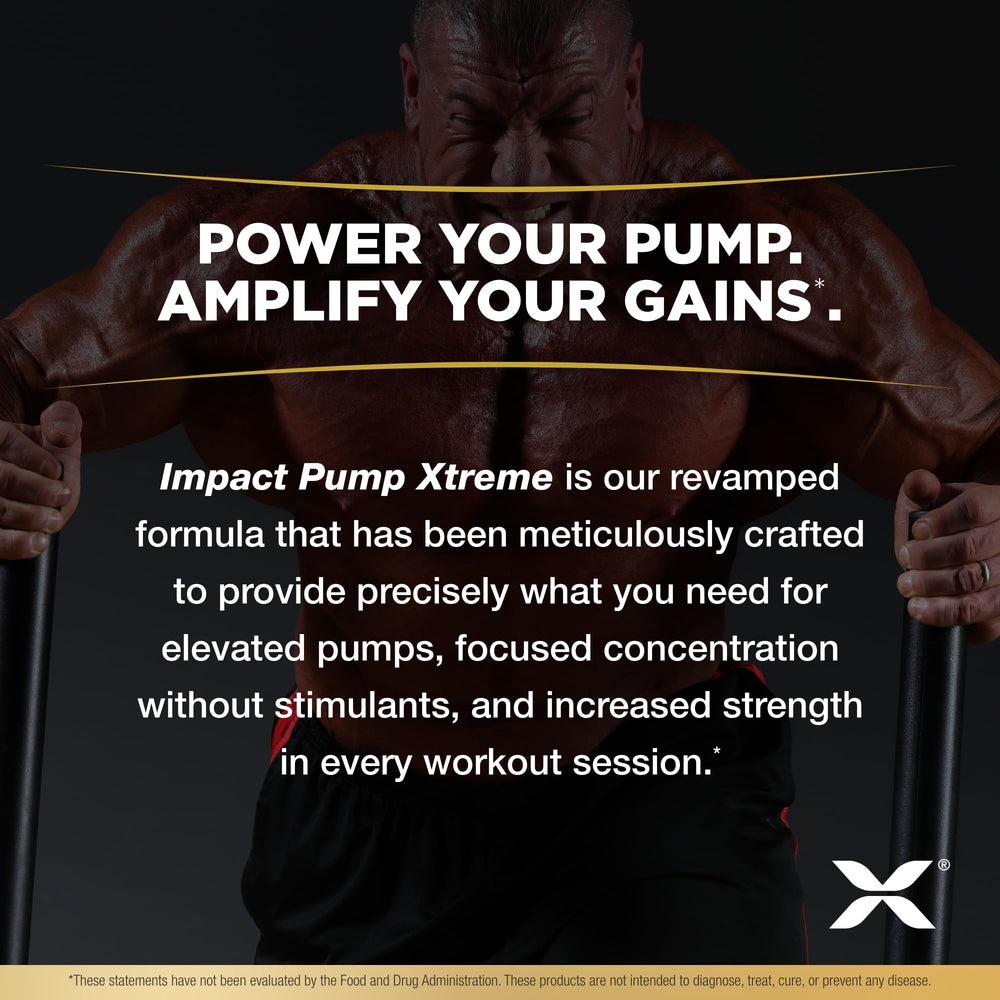 ALLMAX Impact Pump Xtreme pineapple mango label close-up highlighting the formula