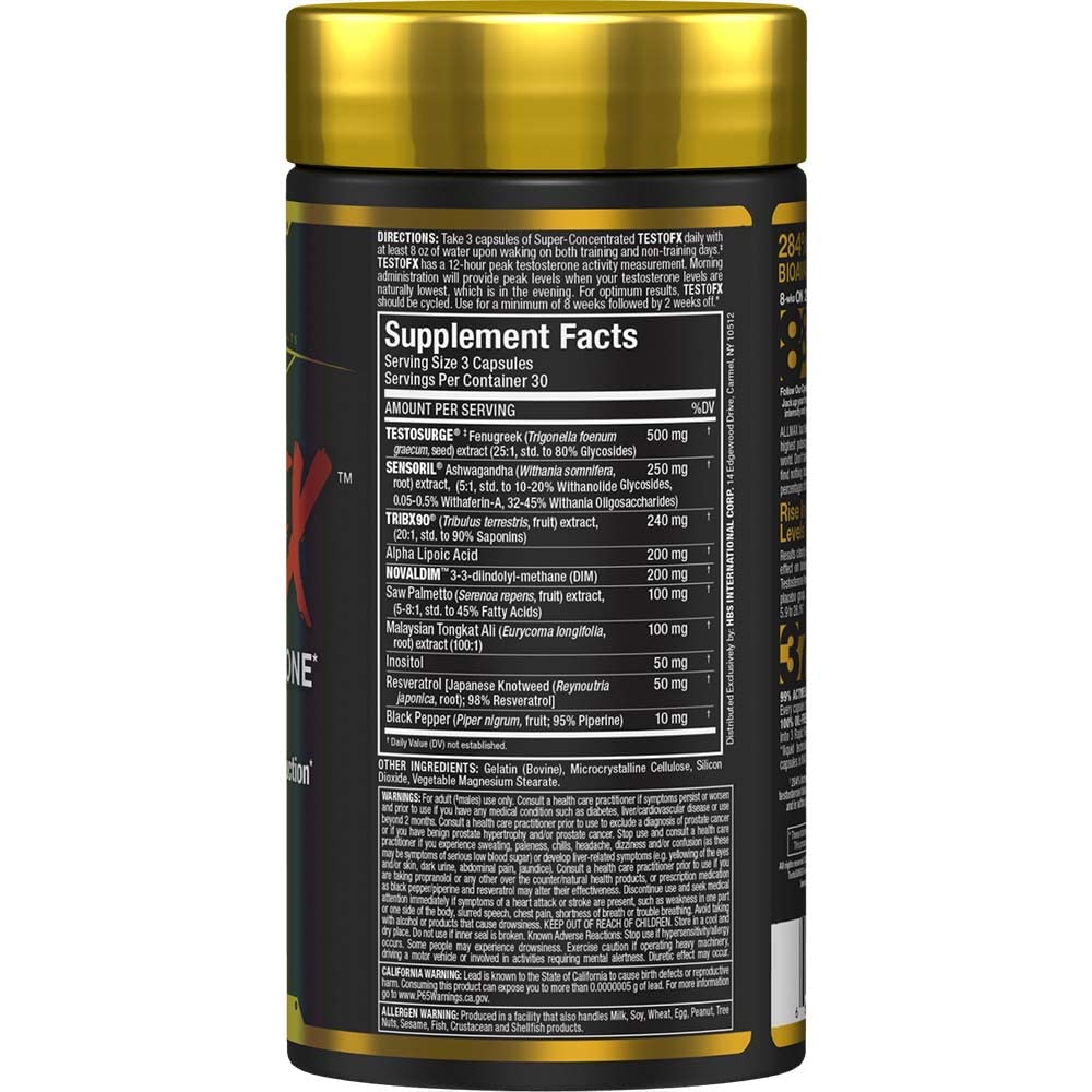 ALLMAX TestOFX capsules close-up emphasizing daily capsule format.