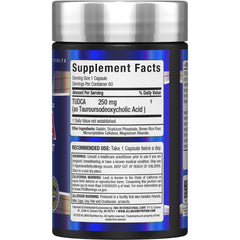 Allmax TUDCA+ capsules close-up showing easy daily dosage.