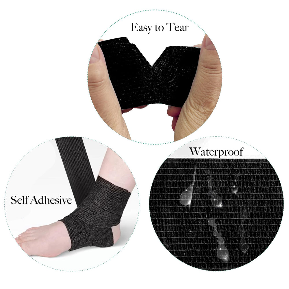 Allruyee 2-inch bandage tear-by-hand design for fast tool-free application