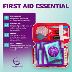 AllSett Health disposable ice pack with leak-resistant exterior.