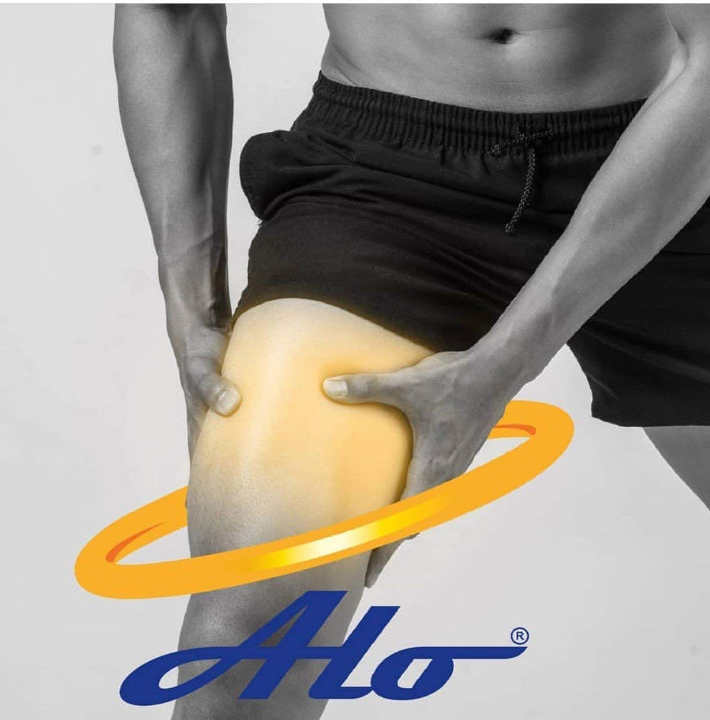 Athlete applying ALO Cream during post-workout recovery.