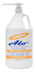 ALO Pain Relief Cream bottle with pump shows quick absorption for targeted comfort.