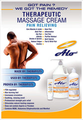 Foot sole application for plantar fasciitis with ALO Cream.
