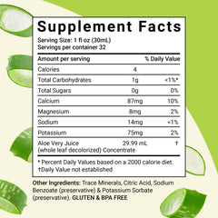 Aloe Life juice being poured into a glass, ideal for a pre-meal routine.