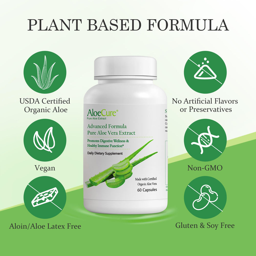 AloeCure acemannan rich formula supports overall wellness and digestion.