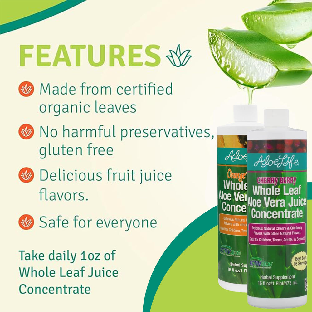 Aloe Life Aloe Gold pour showing smooth texture and ready-to-use drink.