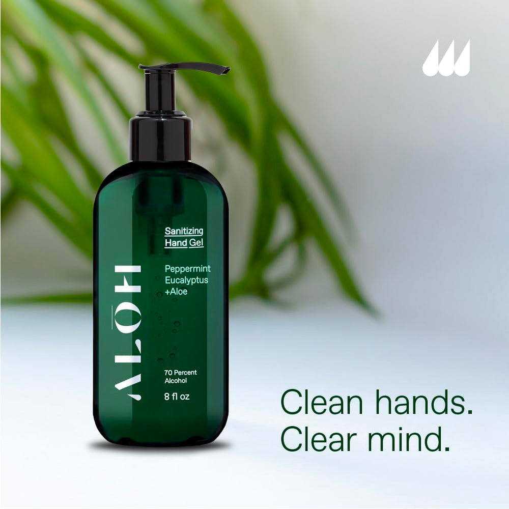 ALŌH aloe hydration visible on skin after application