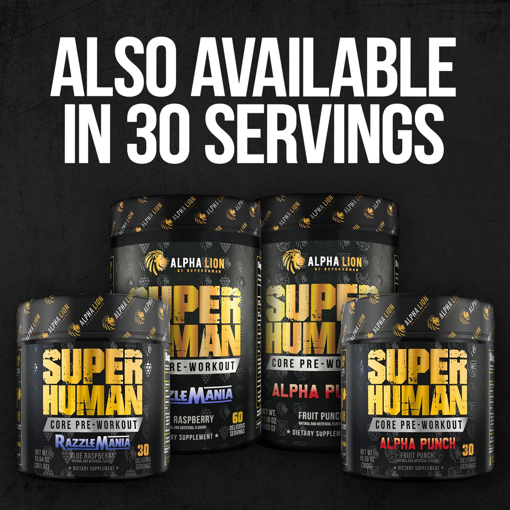 ALPHA LION Core Pre-Workout creatine monohydrate supports strength during workouts.