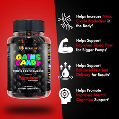 ALPHA LION Gains Candy held in hand for easy daily use