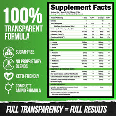 ALPHA LION Intra amino acids pack highlighting all nine essential aminos