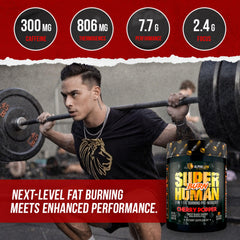 ALPHA LION Superhuman Burn scoop ready for measured servings