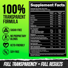 ALPHA LION Superhuman Extreme powder in sour gummy bear flavor for tasty energy.