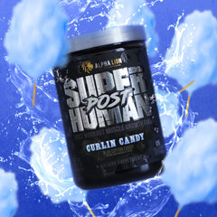 Alpha Lion Superhuman Post serving-size highlights easy dosing.