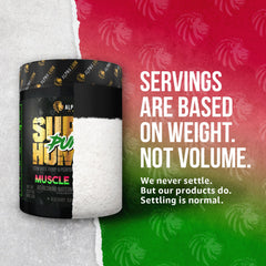 ALPHA LION Superhuman Pump close-up ingredients label highlights AlphaSize and lion s mane