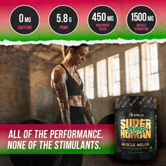 ALPHA LION Superhuman Pump scoop in tub ready for caffeine-free workouts