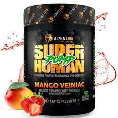 ALPHA LION Superhuman Pump tub with mango veiniac for strong pumps.