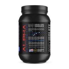 Alpha Nutrition Labs whey isolate Coconut Ice Cream pour shows creamy texture for shakes.