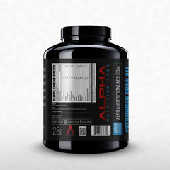 Scoop of Alpha Nutrition Labs Whey Isolate Coconut blended for a quick recovery shake.