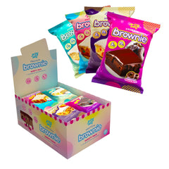 Alpha Prime Prime Bites brownie variety pack front view for on-the-go protein
