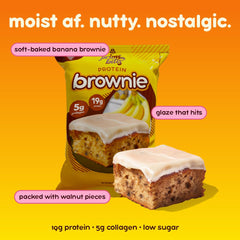 Prime Bites Banana Nut brownie on-the-go serving for quick protein