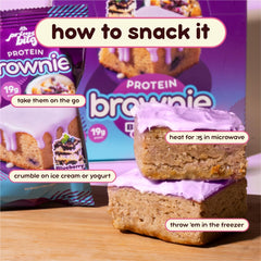 Alpha Prime Prime Bites wrapped brownie, convenient single-serve packaging for travel.