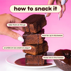 Alpha Prime Prime Bites brownie low sugar option for mindful snacking