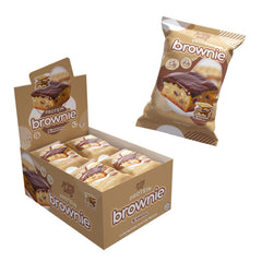 Alpha Prime Prime Bites brownie box in S'mores flavor, high-protein on-the-go snack.
