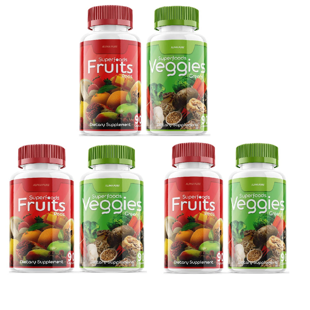 Alpha Pure triple pack with 540 capsules for convenient daily nutrition.