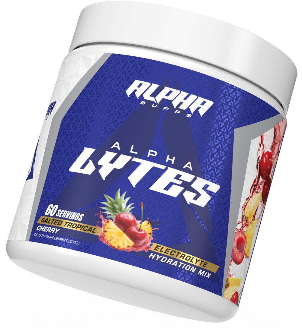 60-servings box of Alpha Lytes for long-term hydration and value.