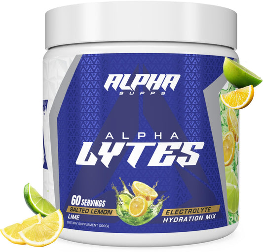 Alpha Supps Alpha Lytes bottle pour during workouts for hydration.