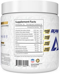 Close-up of minerals in Alpha Lytes ingredients for hydration support.