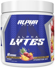 Alpha Lytes sugar-free label communicates clean hydration without calories.