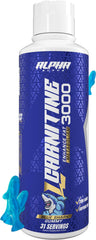 Alpha Supps Liquid L-Carnitine 3000 bottle for convenient daily dosing.