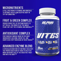Antioxidants in Alpha Supps Vites support everyday cellular resilience