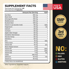 Alpha Tribe men’s multivitamin with ashwagandha highlights stress support and mood balance.