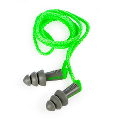 Alphas Moldex earplug with ridge stem improves grip for easy insertion.