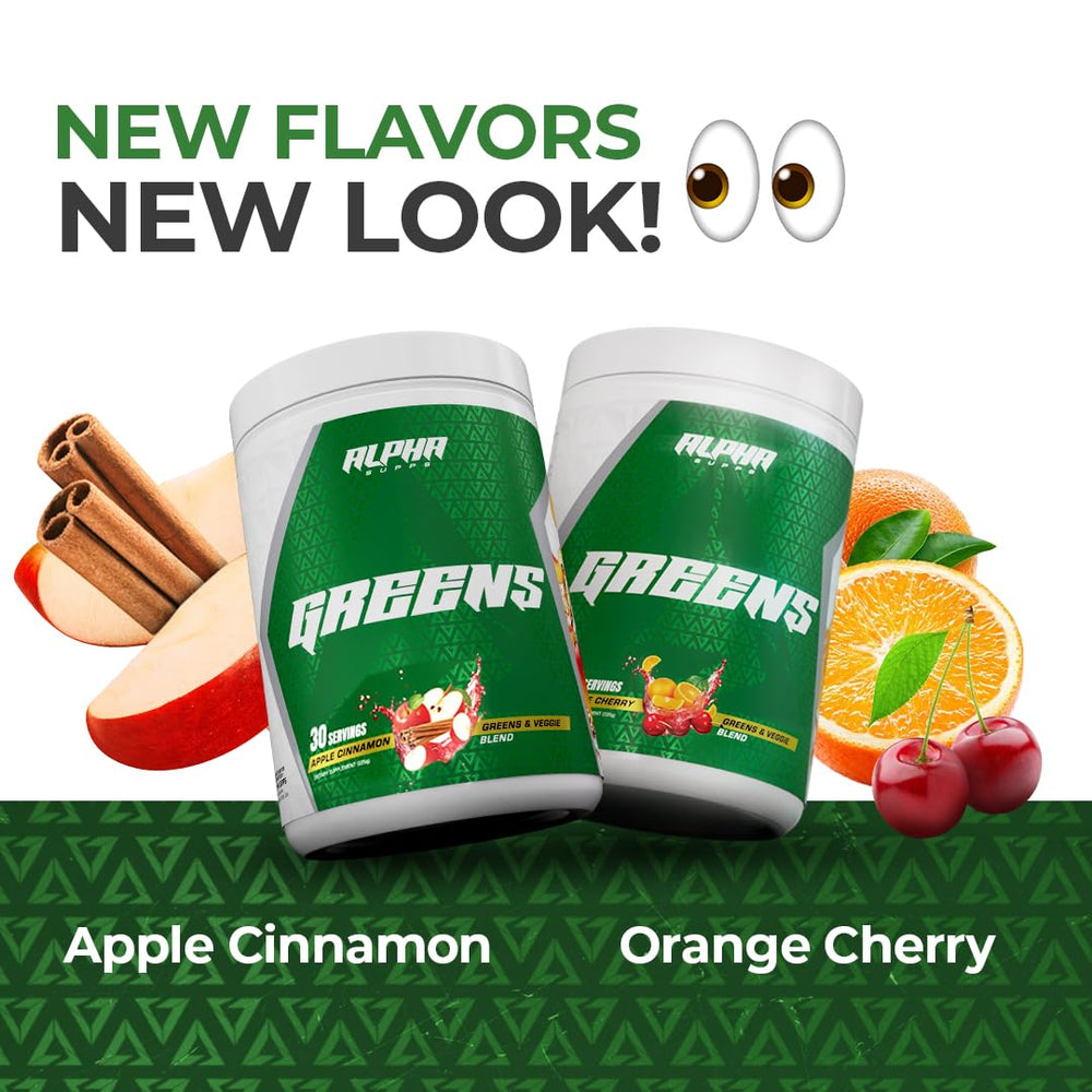 Alpha Greens scoop featured shows convenient mixing for a quick daily nutrient boost.