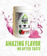Alpine Innovations Body Fuel Tropical Pineapple scoop highlighting tropical flavor and alertness.