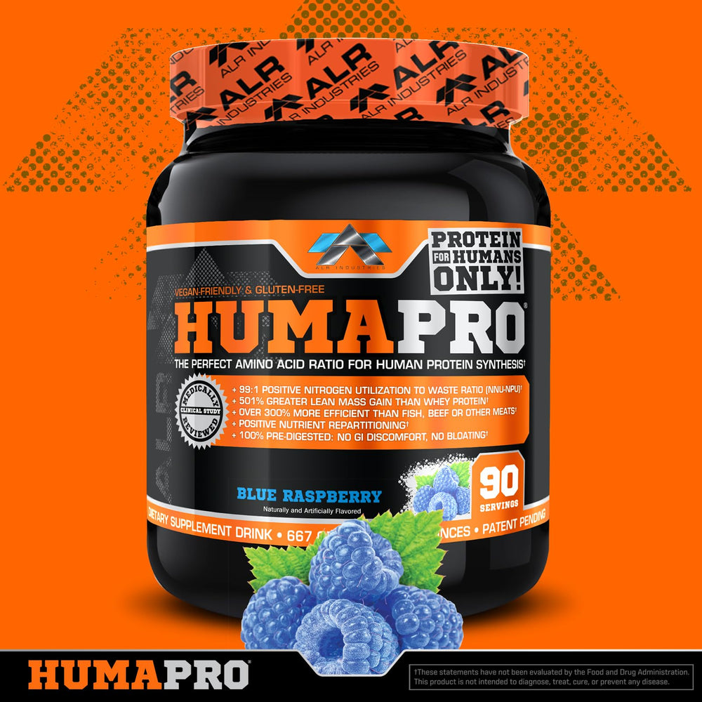 Blue raspberry scoop dipped into shake displays ultra-concentrated amino blend.