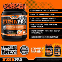ALR Humapro bottle closeup emphasizes ultra-concentrated amino acids for nutrition efficiency.